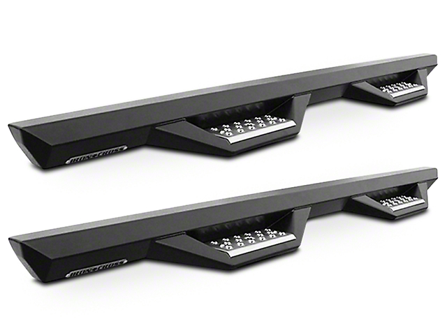 Iron Cross HD Side Step Bars; Gloss Black (14-18 Sierra 1500 Regular Cab, Double Cab)
