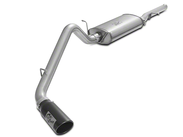 AFE MACH Force XP 3-Inch Single Exhaust System with Black Tip; Side Exit (09-13 4.8L Sierra 1500)