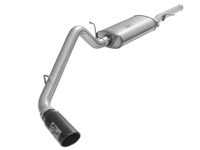 AFE MACH Force XP 3-Inch Single Exhaust System with Black Tip; Side Exit (09-13 5.3L Sierra 1500)