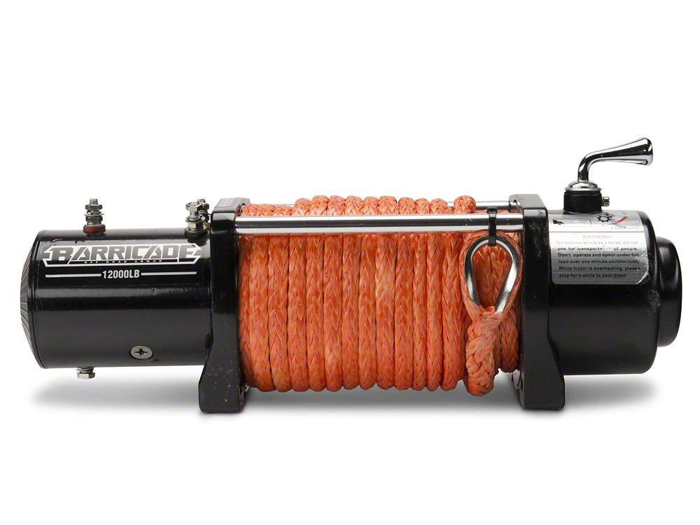 Barricade 12,000 lb. Winch with Synthetic Rope (Universal; Some