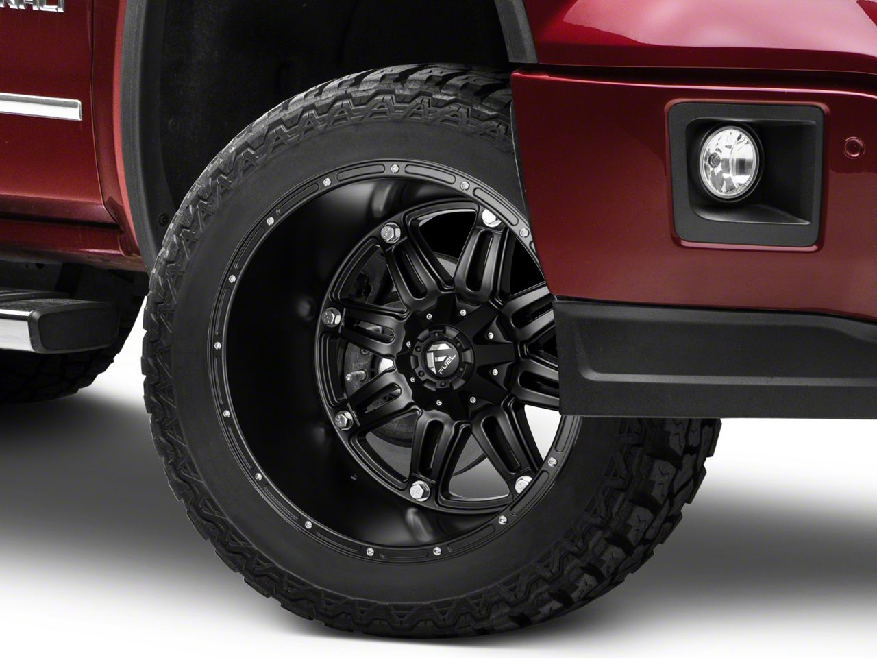 Fuel Wheels Sierra Hostage Matte Black 6Lug Wheel 22x14; 76mm