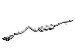 Corsa 3.50-Inch Sport Single Exhaust System with Twin Black Tips; Side Exit (14-18 6.2L Sierra 1500)