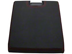 Alterum Center Console Top Lid; Black with Red Stitching (07-13 Sierra 1500 w/ Bench Seat)