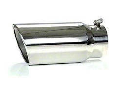 6-Inch Rolled Edge Exhaust Tip; Polished (Fits 5-Inch Tailpipe)