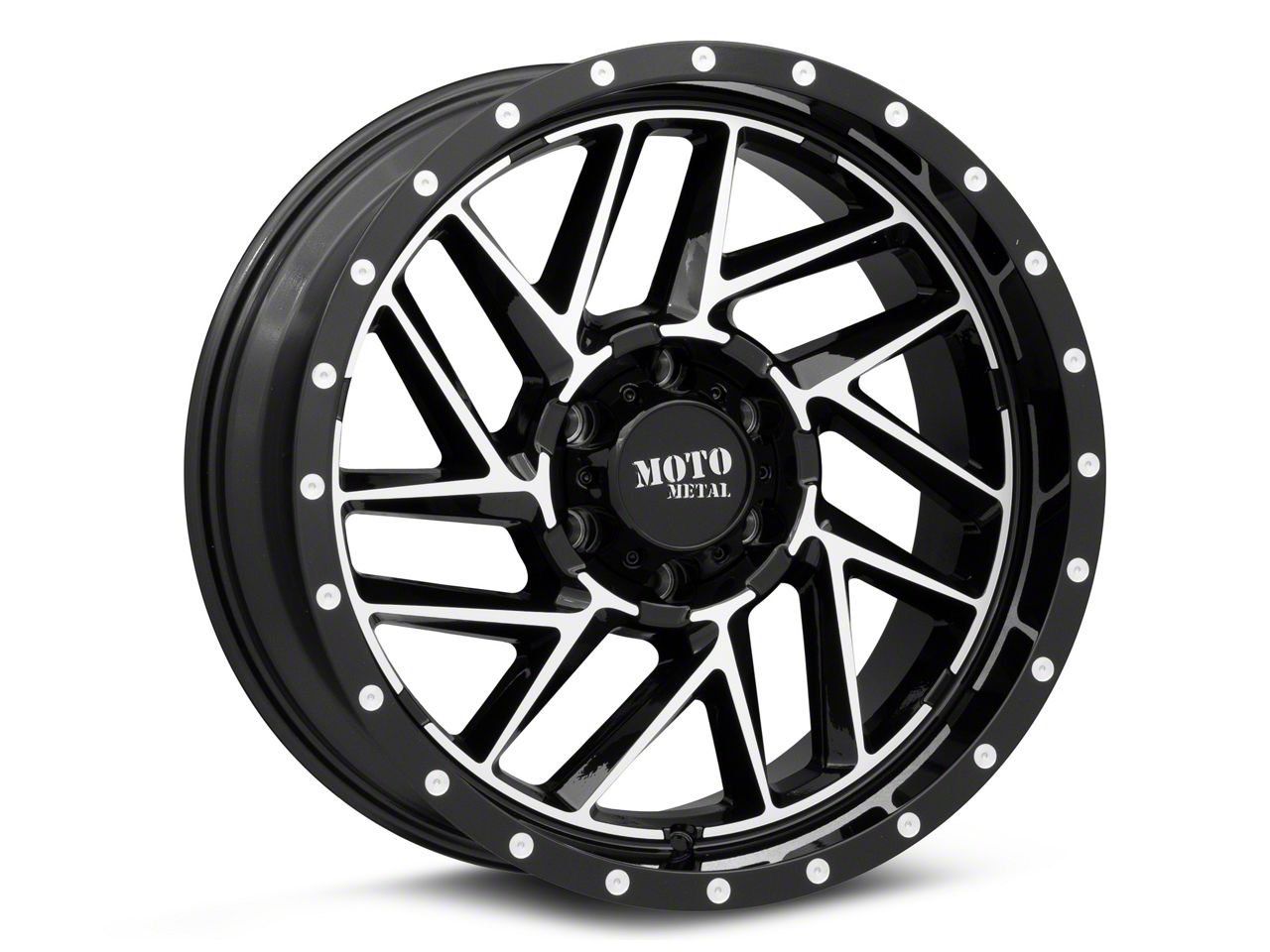 Moto Metal Sierra MO985 Breakout Gloss Black Machined 6-Lug Wheel ...