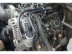 J&L 3.0 Oil Separator; Clear/Satin Anodized; Driver Side (99-13 V8 Silverado 1500)