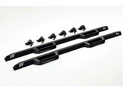 N-Fab EpYx Cab Length Nerf Side Step Bars; Textured Black (07-18 Sierra 1500 Extended/Double Cab)