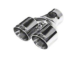 Flowmaster 3-Inch Dual Angle Cut Exhaust Tip; Polished (Fits 3-Inch Tailpipe)