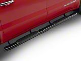 Barricade 5-Inch Oval Bent End Side Step Bars; Black (19-26 Sierra 1500 Crew Cab)