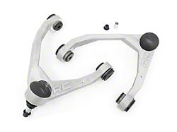 Rough Country Forged Upper Control Arms for 2.50 to 3.50 or 7-Inch Lift; Bare Aluminum (07-16 Sierra 1500 w/ Stock Cast Aluminum or Stock Cast Steel Control Arms, Excluding Denali)
