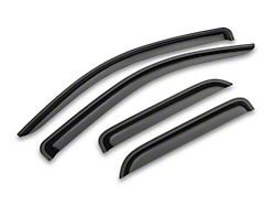 RedRock 4x4 Window Deflectors; Front and Rear; Smoked (14-18 Sierra 1500 Double Cab)