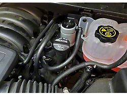 J&L 3.0 Satin Oil Separator; Driver Side (19-22 V8 Silverado 1500)