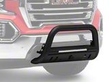 Beacon Bull Bar with Skid Plate; Black (19-23 Sierra 1500)