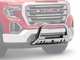 Beacon Bull Bar with Skid Plate; Stainless Steel (19-26 Sierra 1500)