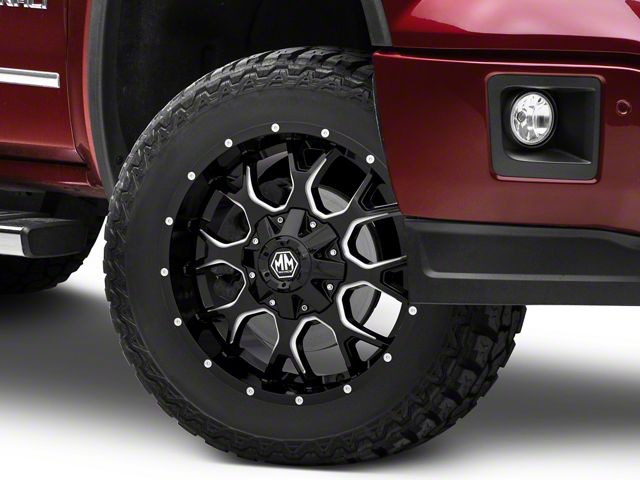 Mayhem Wheels Warrior Black Milled Wheel; 20x10 (05-10 Jeep Grand Cherokee WK)