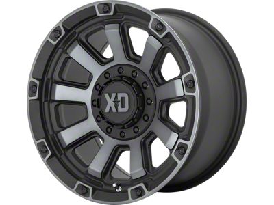 XD Gauntlet Satin Black with Gray Tint 6-Lug Wheel; 20x10; -18mm Offset (2024 Tacoma)