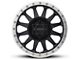 Method Race Wheels MR304 Double Standard Matte Black Machined 6-Lug Wheel; 17x8.5; 0mm Offset (10-24 4Runner)