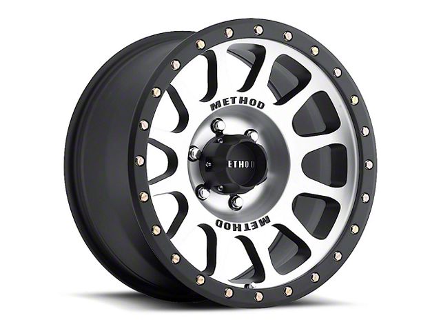 Method Race Wheels MR305 NV Matte Black Machined 6-Lug Wheel; 17x8.5; 0mm Offset (05-15 Tacoma)
