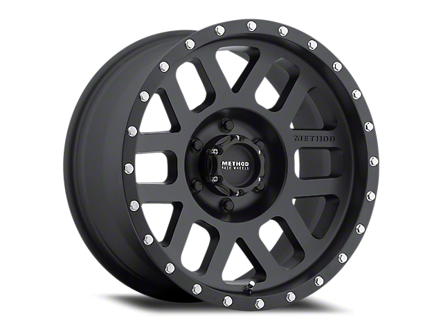 Method Race Wheels MR306 Mesh Matte Black 6-Lug Wheel; 17x8.5; 0mm Offset (05-15 Tacoma)