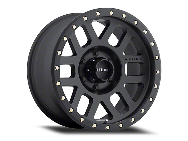 Method Race Wheels MR309 Grid Matte Black 6-Lug Wheel; 17x8.5; 0mm Offset (10-23 4Runner)