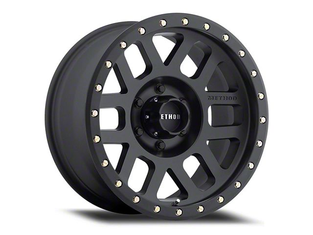Method Race Wheels MR309 Grid Matte Black 6-Lug Wheel; 17x8.5; 0mm Offset (16-23 Tacoma)