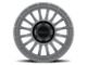 Method Race Wheels MR314 Gloss Titanium 6-Lug Wheel; 17x8.5; 0mm Offset (21-24 Bronco, Excluding Raptor)
