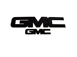 GMC Grille and Tailgate Emblems; Black (07-13 Sierra 1500)