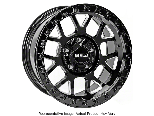 Weld Off-Road Cinch Beadlock Candy Red 6-Lug Wheel; 17x9; -12mm Offset (16-23 Tacoma)