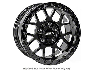 Weld Off-Road Cinch Beadlock Candy Red 6-Lug Wheel; 17x9; -12mm Offset (05-15 Tacoma)