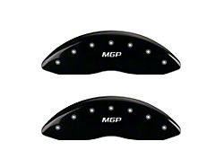 MGP Black Caliper Covers with MGP Logo; Front and Rear (19-22 Sierra 1500)