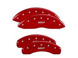 MGP Red Caliper Covers with MGP Logo; Front and Rear (19-22 Sierra 1500)