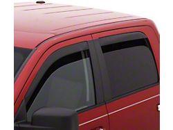 Low Profile Ventvisor Window Deflectors; Front and Rear; Dark Smoke (19-22 Silverado 1500 Crew Cab)