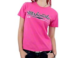 Mishimoto Women's Athletic Script T-Shirt; Pink (Universal; Some Adaptation May Be Required)