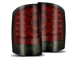 PRO-Series LED Tail Lights; Red Housing; Smoked Lens (14-18 Sierra 1500 w/ Factory Halogen Tail Lights)