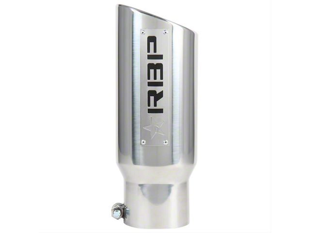 RBP RX-1 Stainless Steel Exhaust Tip; 4.50-Inch; Polished (Fits 3.50-Inch Tailpipe)