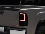 LED Tail Lights; Black Housing; Clear Lens (07-14 Sierra 2500 HD SRW)