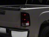 OEM Style Tail Lights; Chrome Housing; Red Smoked Lens (07-14 Sierra 3500 HD SRW)