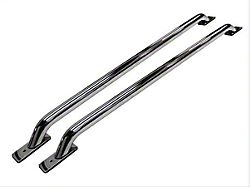 Stake Pocket Bed Rails; Stainless Steel (14-18 Silverado 1500 w/ 5.80-Foot Short Box)