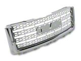 Grille; CNC Machined Main; Oval Punch; Chrome (07-13 Sierra 1500)