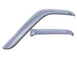 Snap-Inz In-Channel Sidewind Deflectors; Front and Rear; Chrome (20-26 Silverado 2500 HD Crew Cab)