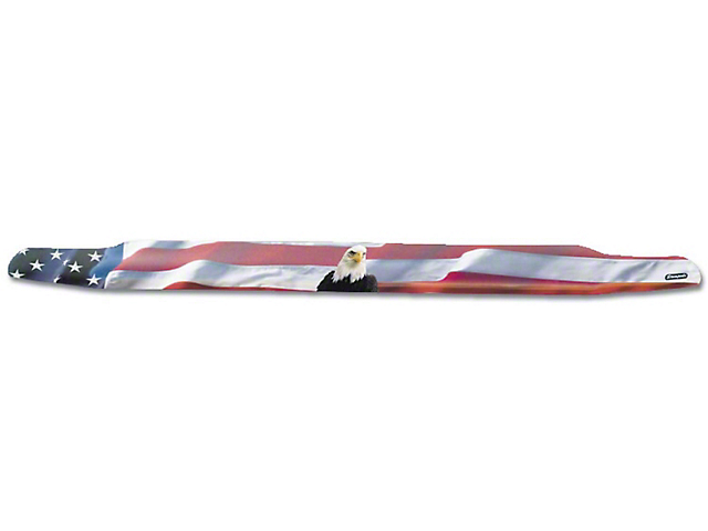 Vigilante Premium Hood Protector; American Flag with Eagle (07-10 Sierra 2500 HD)