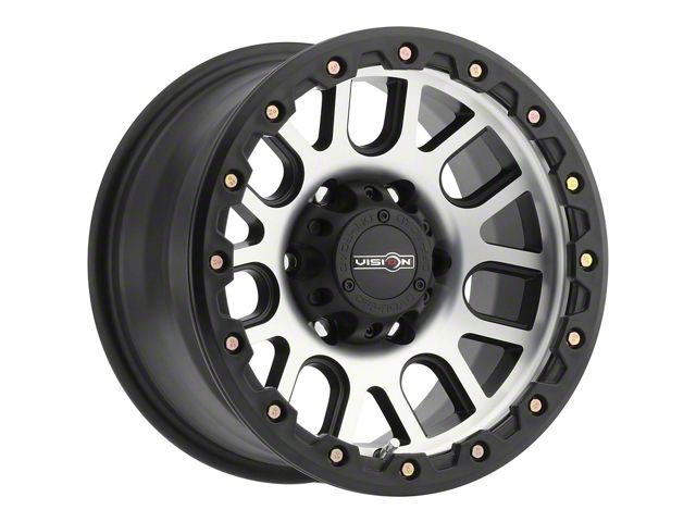 Vision Off-Road Nemesis Matte Black Machined 6-Lug Wheel; 18x9; 0mm Offset (16-23 Tacoma)