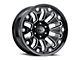 Vision Off-Road Armor Gloss Black Milled with Black Bolt Inserts 6-Lug Wheel; 18x9; 12mm Offset (16-23 Tacoma)