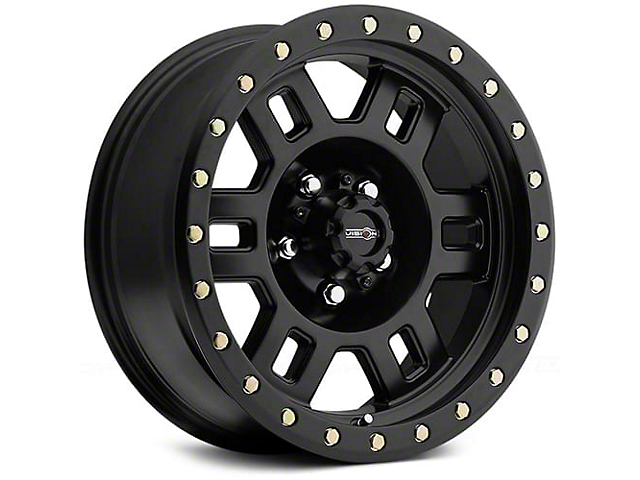 Vision Off-Road Manx Matte Black 6-Lug Wheel; 17x8.5; 0mm Offset (21-23 Bronco, Excluding Raptor)