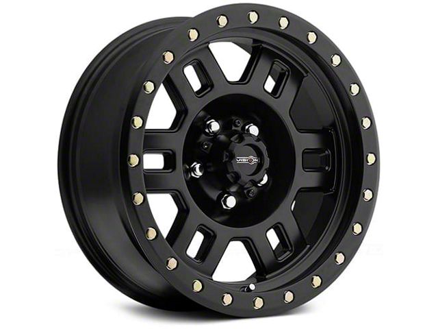 Vision Off-Road Manx Matte Black 6-Lug Wheel; 17x8.5; 0mm Offset (21-24 Bronco, Excluding Raptor)