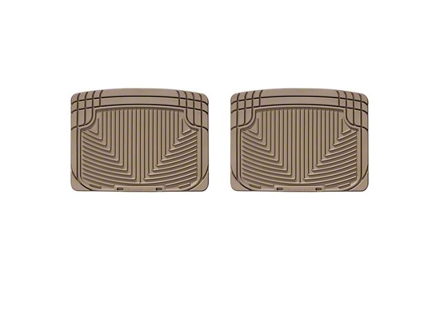 Weathertech All-Weather Rear Rubber Floor Mats; Tan (07-09 Tundra Double Cab, CrewMax)
