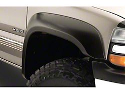 Bushwacker Extend-A-Fender Flares with Extended Coverage; Front; Matte Black (99-06 Silverado 1500)