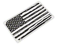 SEC10 15x8 Generic Distressed Flag; Matte Black (Universal; Some Adaptation May Be Required)