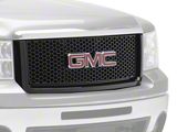 Denali Style Upper Replacement Grille; Gloss Black (07-13 Sierra 1500)