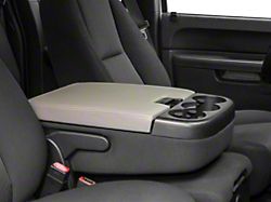 RedRock Leather Center Console Cover; Gray (07-13 Sierra 1500)